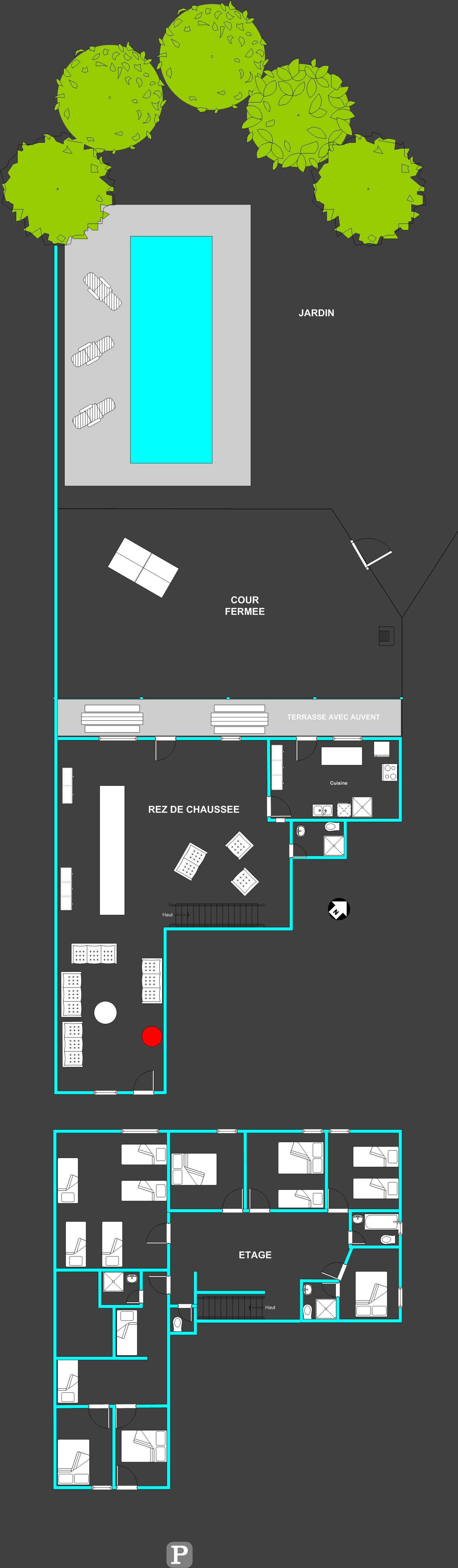 Plan du Gît de la Double